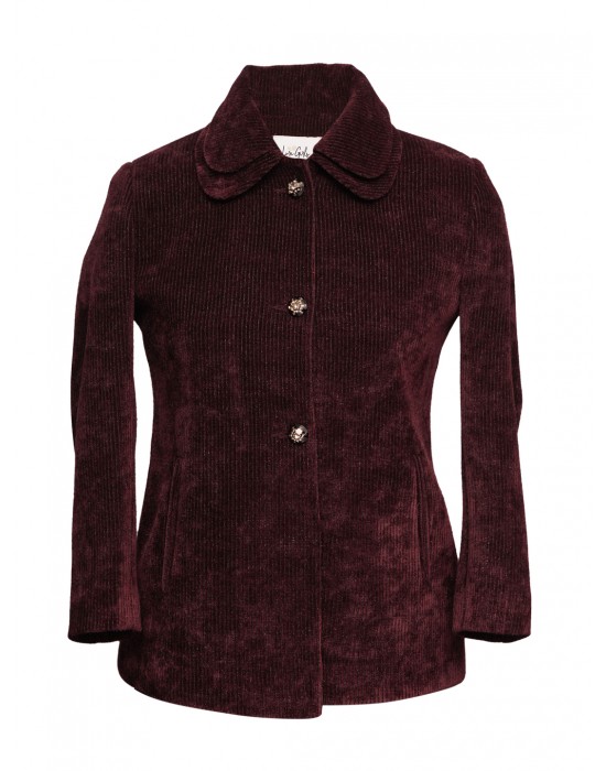 Girls Coat  Frappe Wine